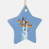 Aerobatische vleugelvliegtuigen keramisch ornament (Rechts)