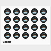 Aerobe wateraerobe artikelen ronde sticker (Vel)