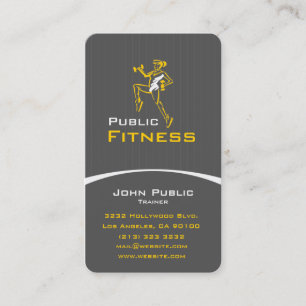 Aerobic Fitness Personal Trainer Visitekaartje