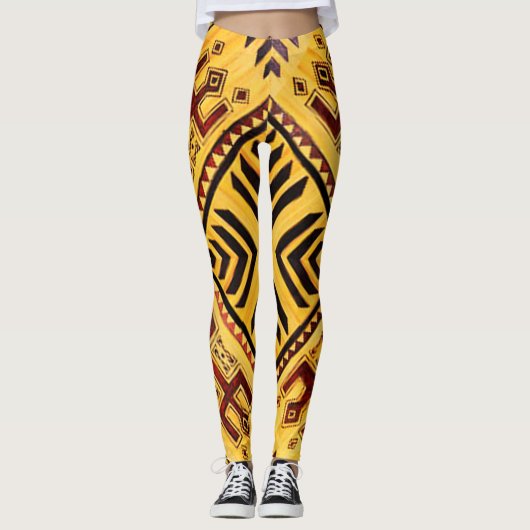 Aerobic Instructor Workout Tights Leggings (Voorkant)