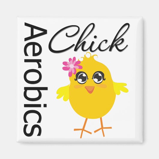 Aerobics Chick Magneet (Voorkant)