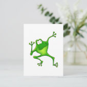 Aerobics Frog Briefkaart (Staand voorkant)