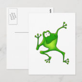 Aerobics Frog Briefkaart (Voorkant / Achterkant)