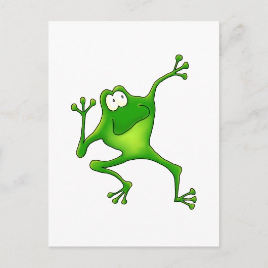 Aerobics Frog Briefkaart (Voorkant)