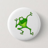 Aerobics Frog Ronde Button 5,7 Cm (Voorkant)