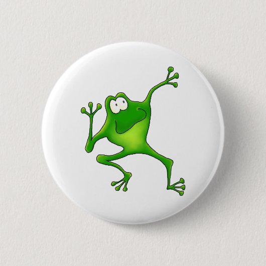 Aerobics Frog Ronde Button 5,7 Cm (Voorkant)