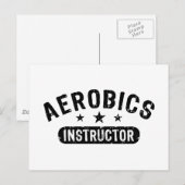 Aerobics Instrucor Briefkaart (Voorkant / Achterkant)