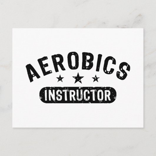 Aerobics Instrucor Briefkaart (Voorkant)