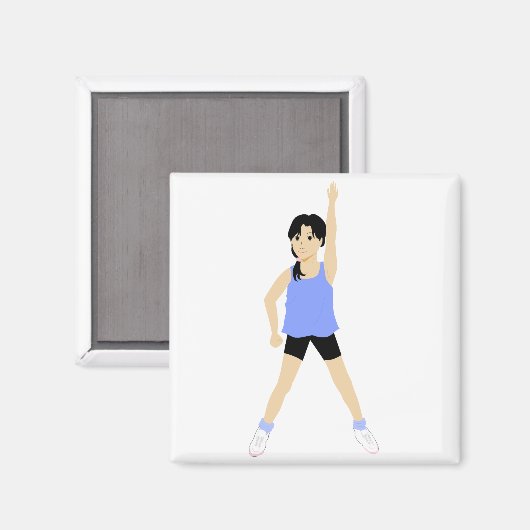 Aerobics Instrucor Magneet (Voorkant / Achterkant)