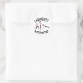 Aerobics Instrucor Ronde Sticker (Tas)