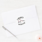 Aerobics Instrucor Ronde Sticker (Envelop)