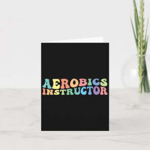 Aerobics instructeur oefening fitness kaart