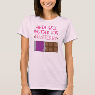 Aerobics Instructor Chocolate Gift voor Vrouw T-shirt