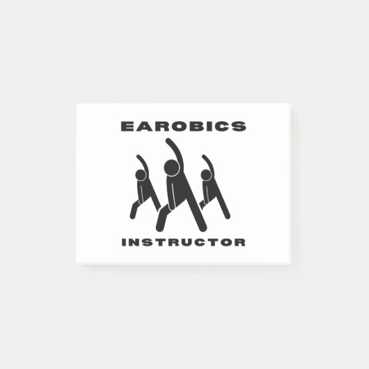 Aerobics Instructor Post-it® Notes (Voorkant)