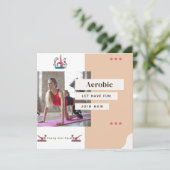 Aerobics Sister Saying Funny Gymnastics Gift Bedankkaart (Staand voorkant)