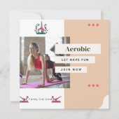 Aerobics Sister Saying Funny Gymnastics Gift Bedankkaart (Voorkant)