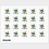 Aerobics Smoothie Vierkante Sticker (Vel)