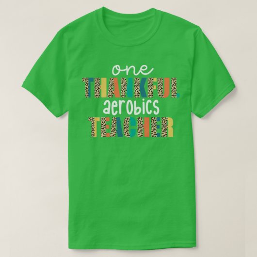 Aerobics Teacher T-shirt (Design voorkant)