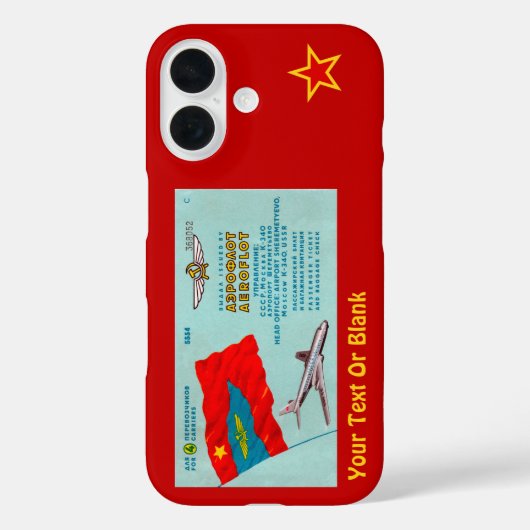 Aeroflot Passenger Ticket Case-Mate iPhone Case (Achterkant)