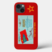 Aeroflot Passenger Ticket Hoesje-Mate iPhone Case (Achterkant)