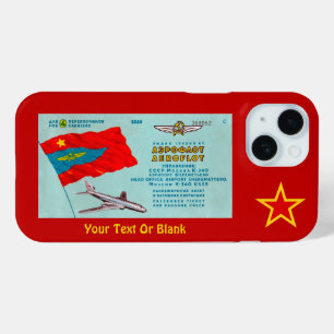 Aeroflot Passenger Ticket Hoesje-Mate iPhone Case