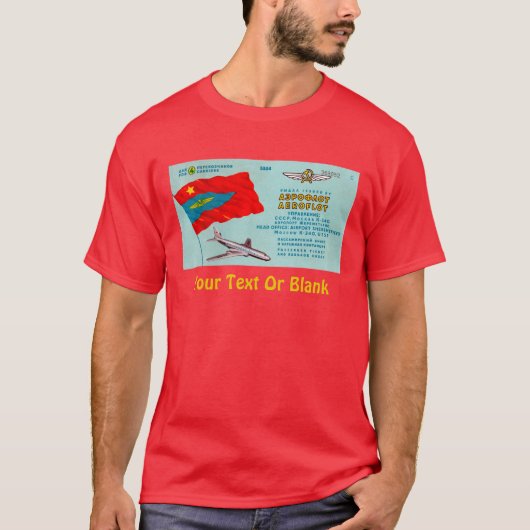 Aeroflot Passenger Ticket T-shirt (Voorkant)