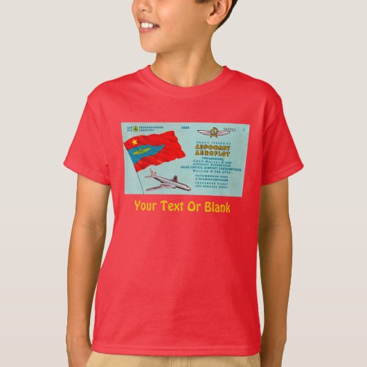 Aeroflot Passenger Ticket T-shirt (Voorkant)