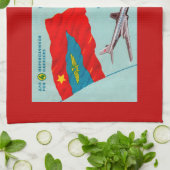 Aeroflot Passenger Ticket Theedoek (Gevouwen)