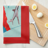 Aeroflot Passenger Ticket Theedoek (Quarter Fold)