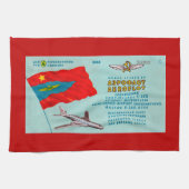 Aeroflot Passenger Ticket Theedoek (Horizontaal)