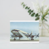 Aeroflot Tu 114 AIRLINER Briefkaart (Staand voorkant)
