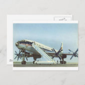 Aeroflot Tu 114 AIRLINER Briefkaart (Voorkant / Achterkant)