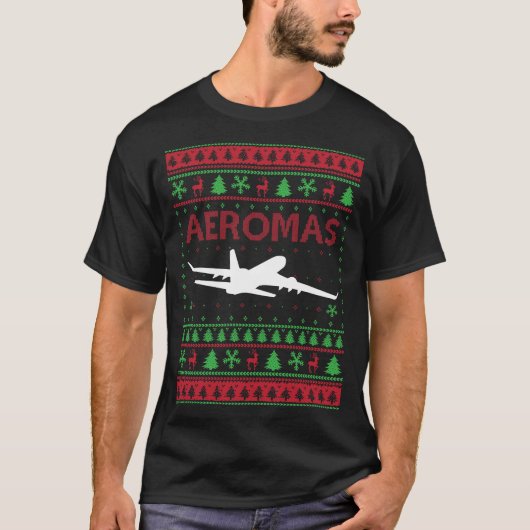 Aeromas Ugly KerstSweater T-shirt (Voorkant)