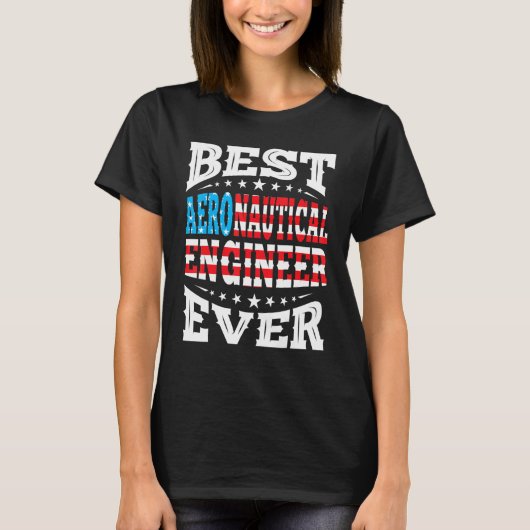 Aeronautical Engineer 4e juli Verenigde Staten Ame T-shirt (Voorkant)