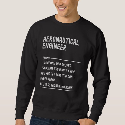 Aeronautical Engineer Definition Shirts Funny Job (Voorkant)