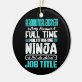 Aeronautical Engineer Functie Titel Beroep Vaardig Keramisch Ornament (Links)