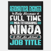 Aeronautical Engineer Functie Titel Beroep Vaardig Magneet (Voorkant)