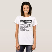 Aeronautical Engineer Noun Definition Funny Worker T-shirt (Voorkant volledig)