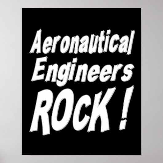 Aeronautical Engineers Rock! Poster afdrukken (Voorkant)