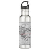  Aeronautische Wereldkaart Waterfles (Voorkant)