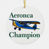Aeronca Champion Keramisch Ornament (Voorkant)