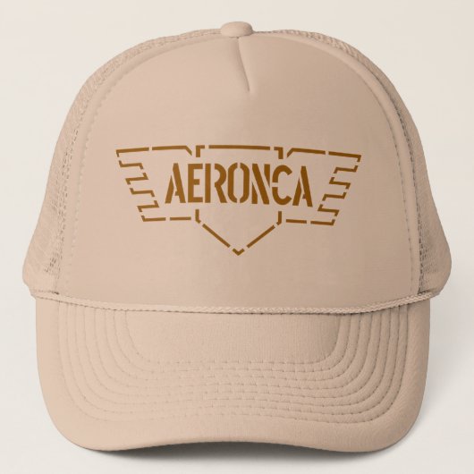 aeronca-vliegtuig trucker pet (Voorkant)