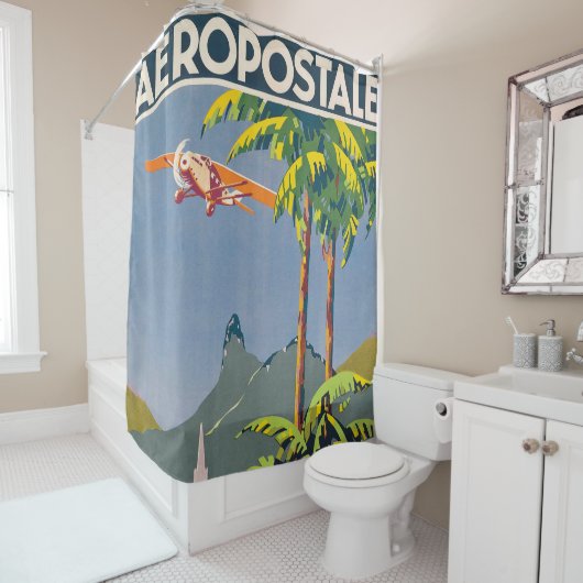  Aeropostale Shower Curtain Douchegordijn (In situ)