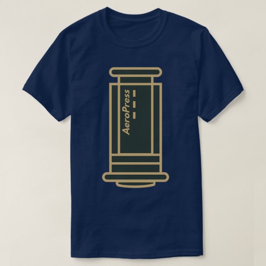 AeroPress Coffee Brewing Tools Barista T-shirt (Design voorkant)