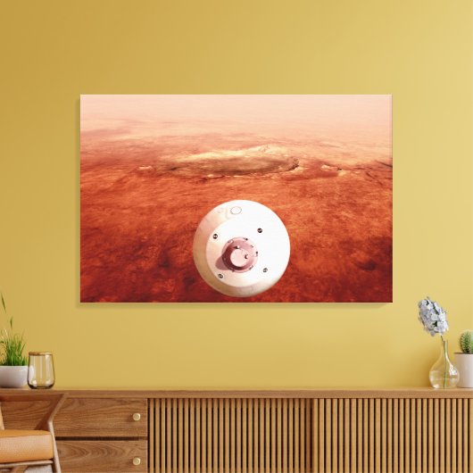 Aeroshell met doorzettingsvermogen Rover daalt naa Canvas Afdruk (Insitu (Woonkamer))