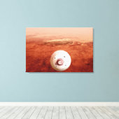 Aeroshell met doorzettingsvermogen Rover daalt naa Canvas Afdruk (Insitu (Houten vloer))