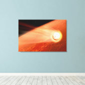 Aeroshell met doorzettingsvermogen Rover daalt naa Canvas Afdruk (Insitu (Houten vloer))