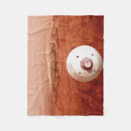 Aeroshell met doorzettingsvermogen Rover daalt naa Fleece Deken (Voorkant)