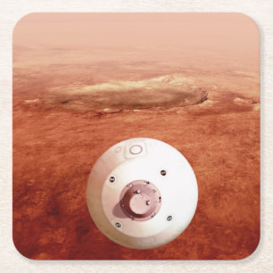 Aeroshell met doorzettingsvermogen Rover daalt naa Kartonnen Onderzetters