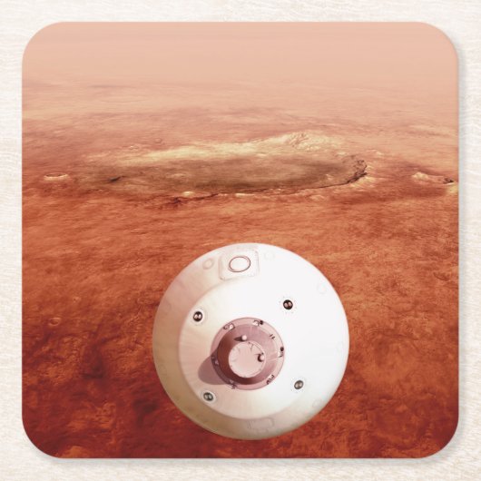 Aeroshell met doorzettingsvermogen Rover daalt naa Kartonnen Onderzetters (Voorkant)